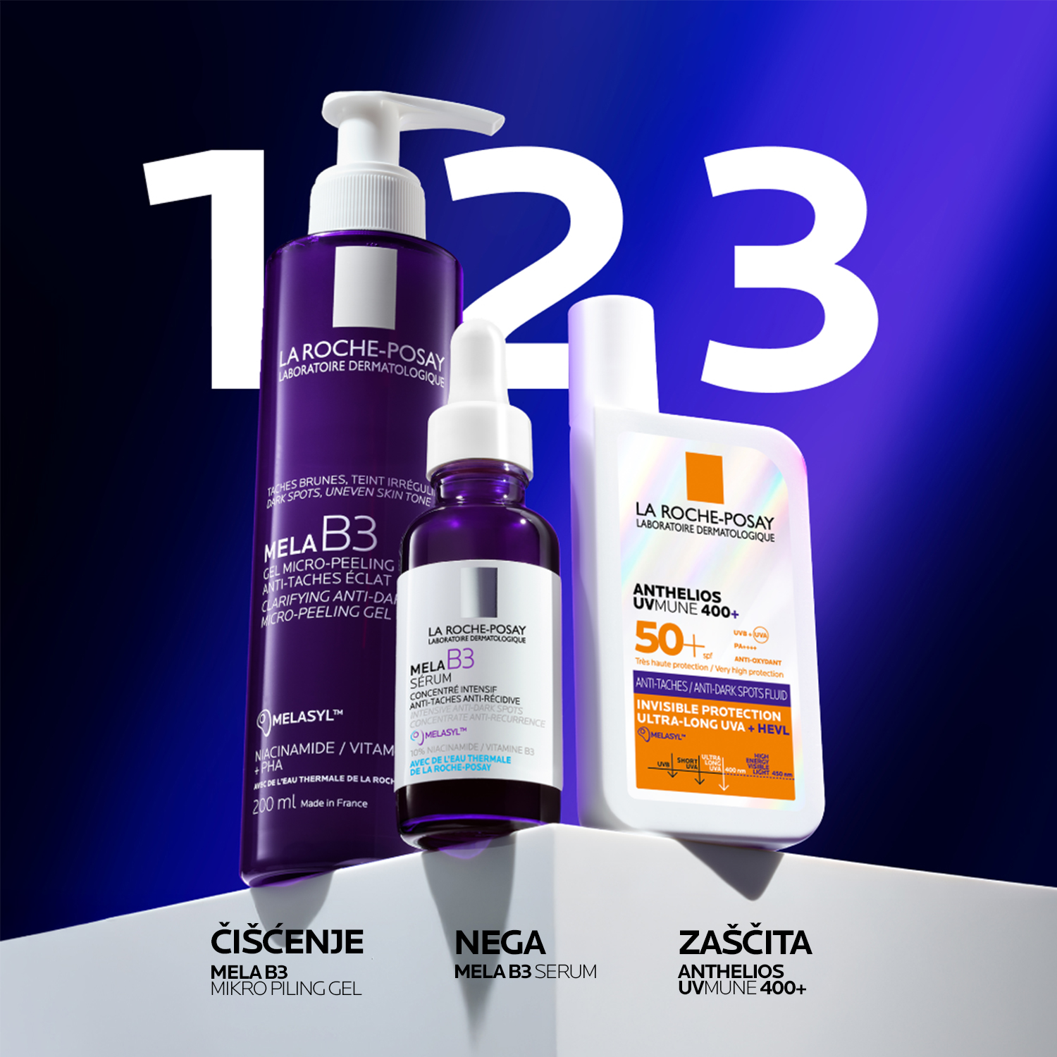 Anthelios UVMune 400 fluid proti temnim madežem ZF 50+ – La Roche-Posay, 50 ml