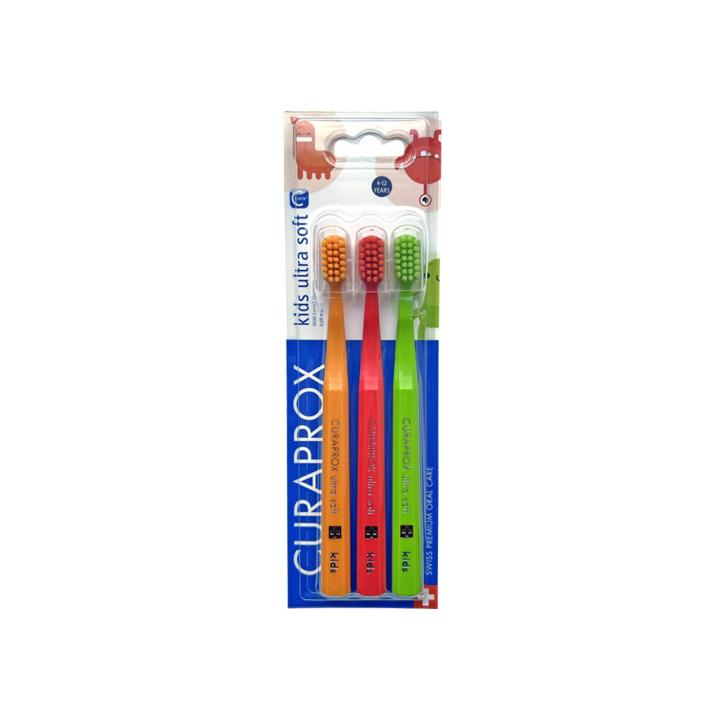 Curaprox Kids CS 5500 Ultra Soft zobna ščetka za otroke, 3 ščetke