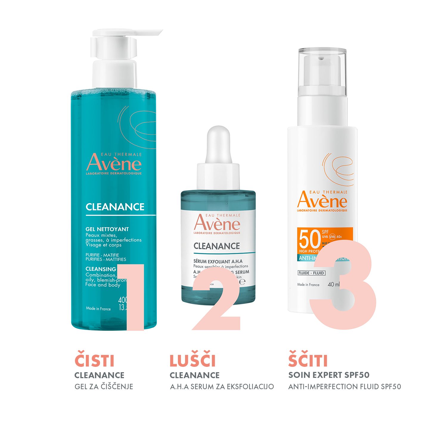 Avène visoka zaščita Anti-imperfection fluid ZF50, 40 ml