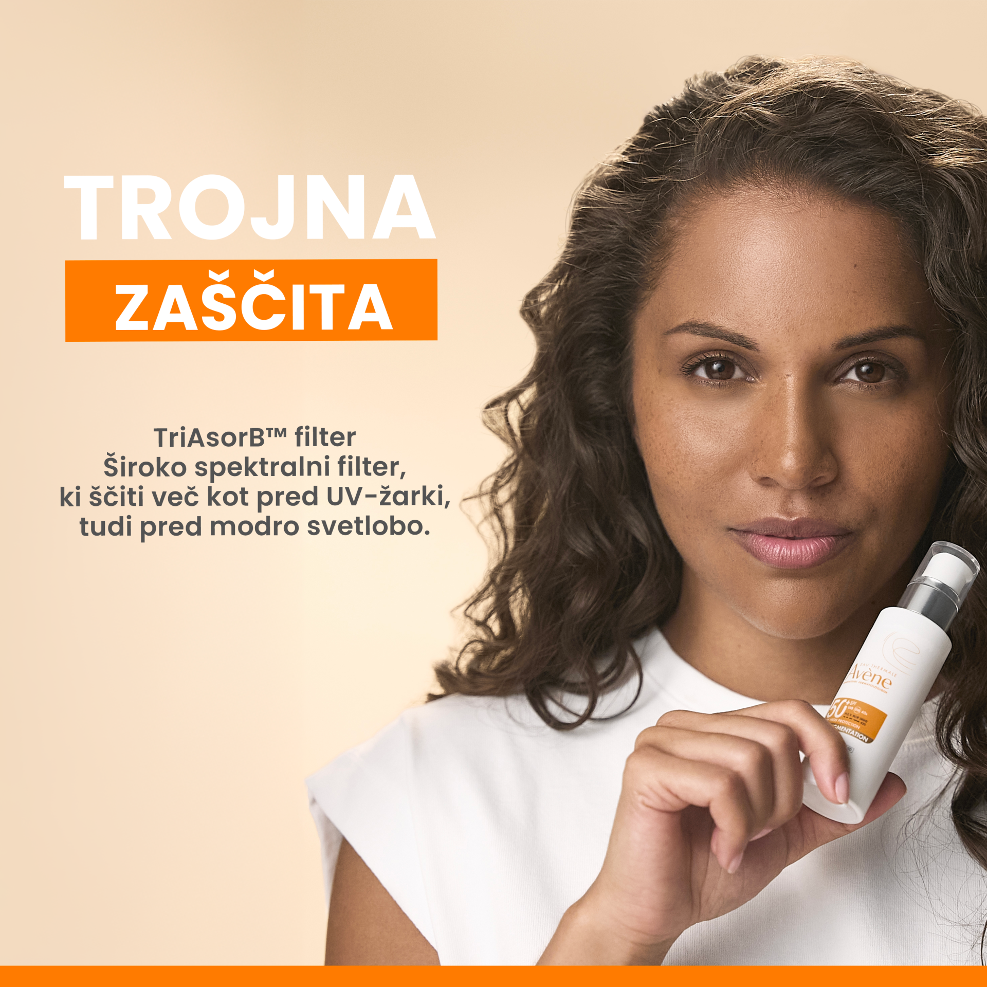 Avène Sun zelo visoka zaščita pred soncem anti-pigmentation obarvani fluid ZF50+, 40 ml