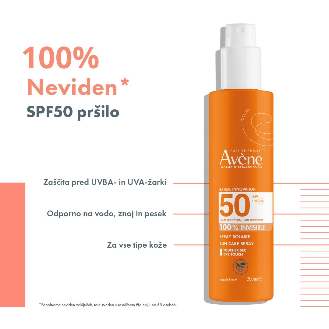 Avène Sun visoka zaščita pred soncem pršilo ZF50, 200 ml