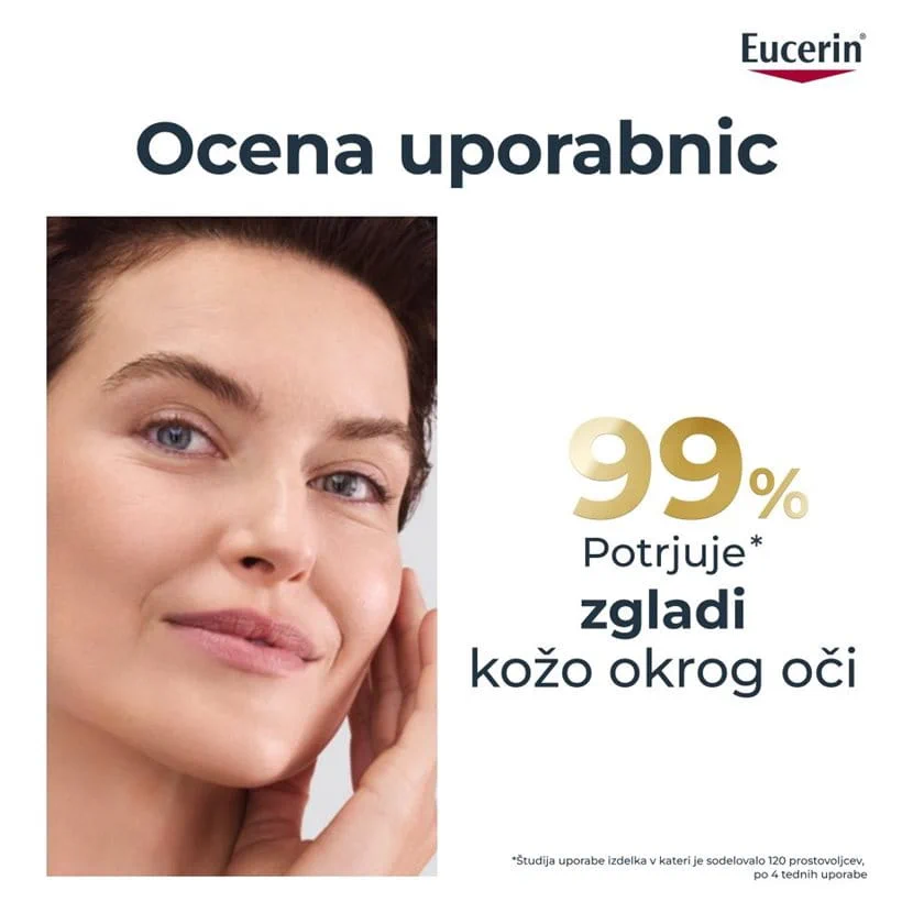 Eucerin Hyaluron-Filler + Elasticity krema za okrog oči ZF 20, 15 ml