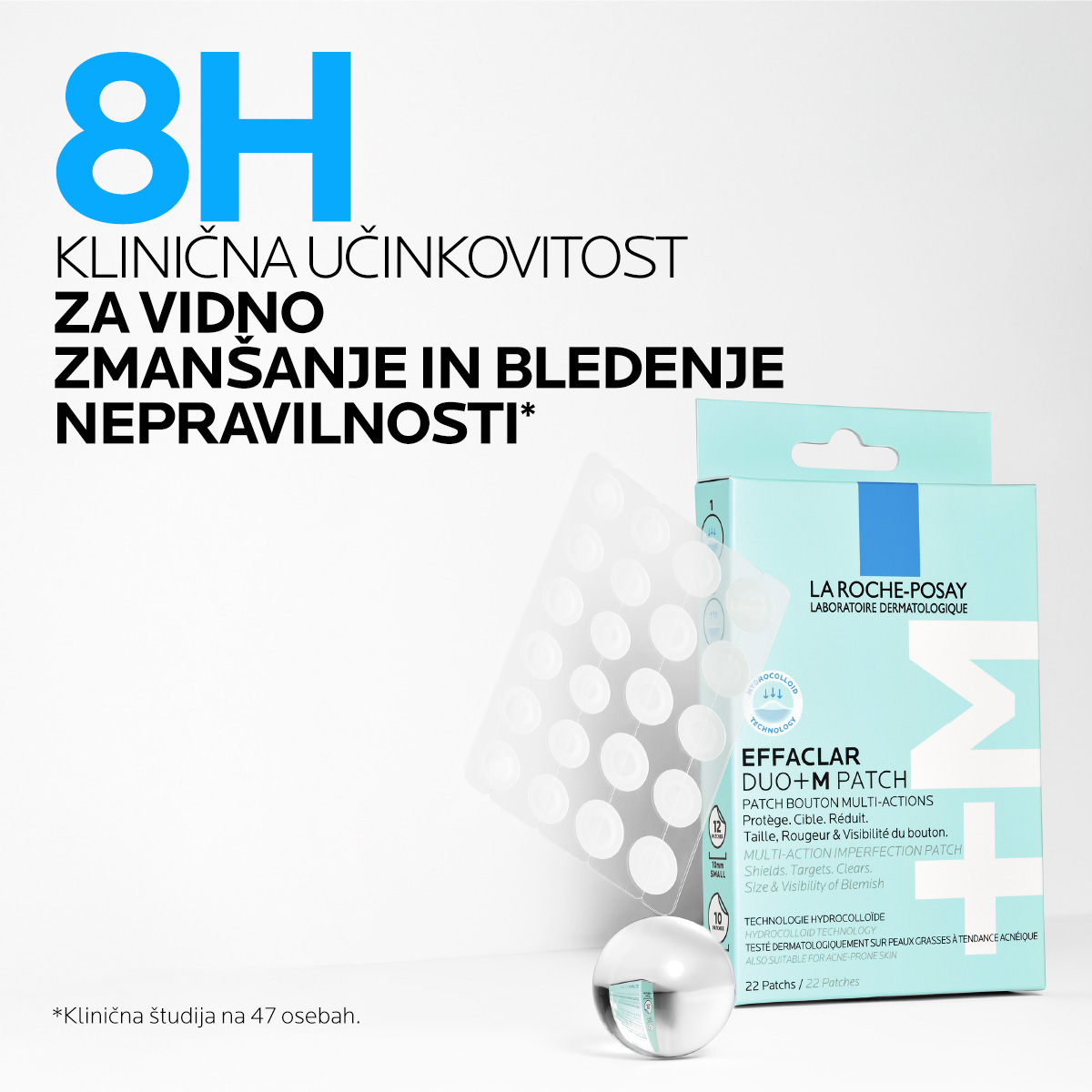 LRP Effaclar Duo+M večnamenski obliži proti nepravilnostim, 22 obližev