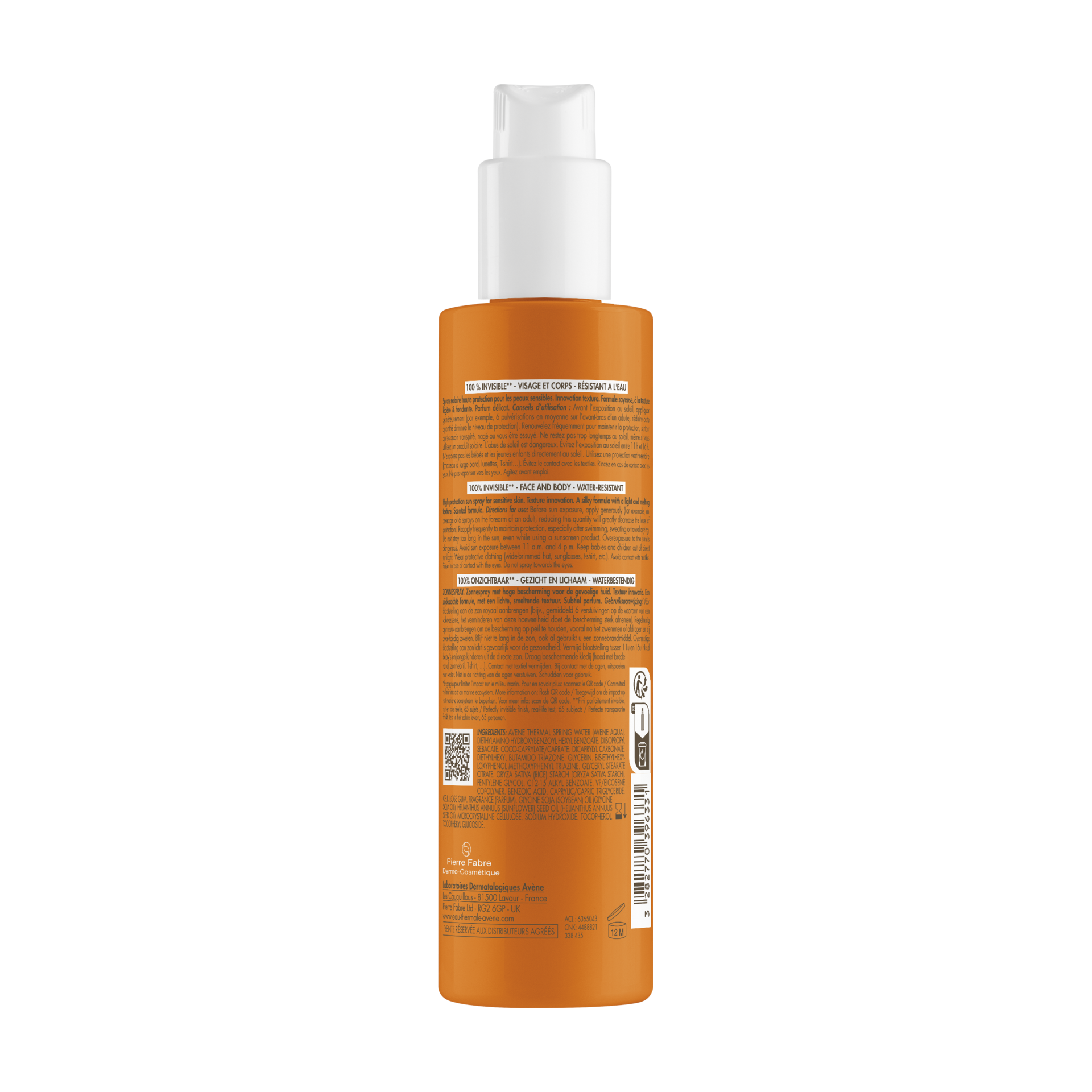 Avène Sun visoka zaščita pred soncem pršilo ZF50, 200 ml