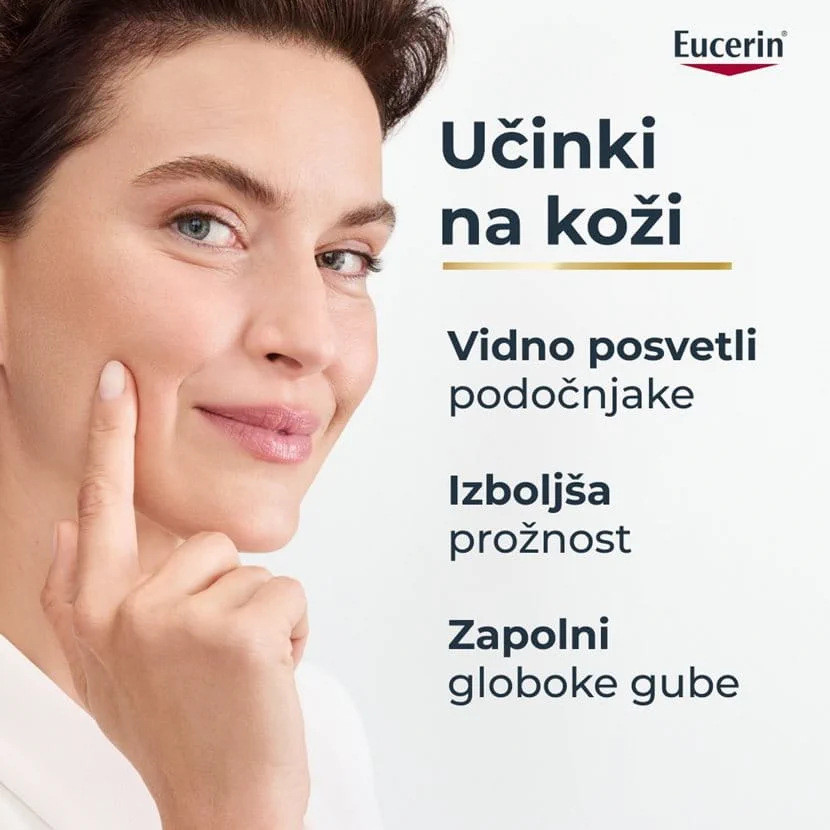 Eucerin Hyaluron-Filler + Elasticity krema za okrog oči ZF 20, 15 ml