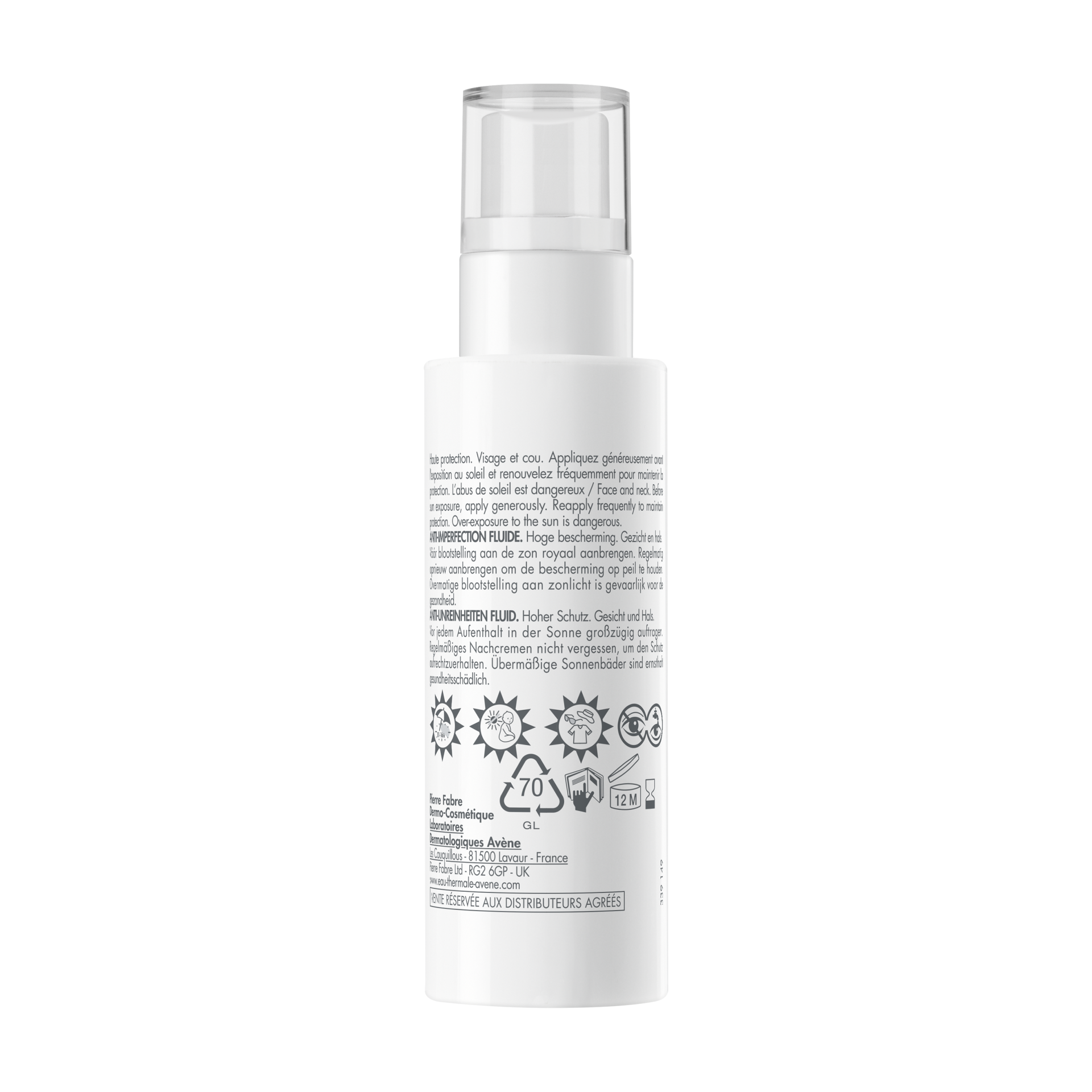 Avène visoka zaščita Anti-imperfection fluid ZF50, 40 ml