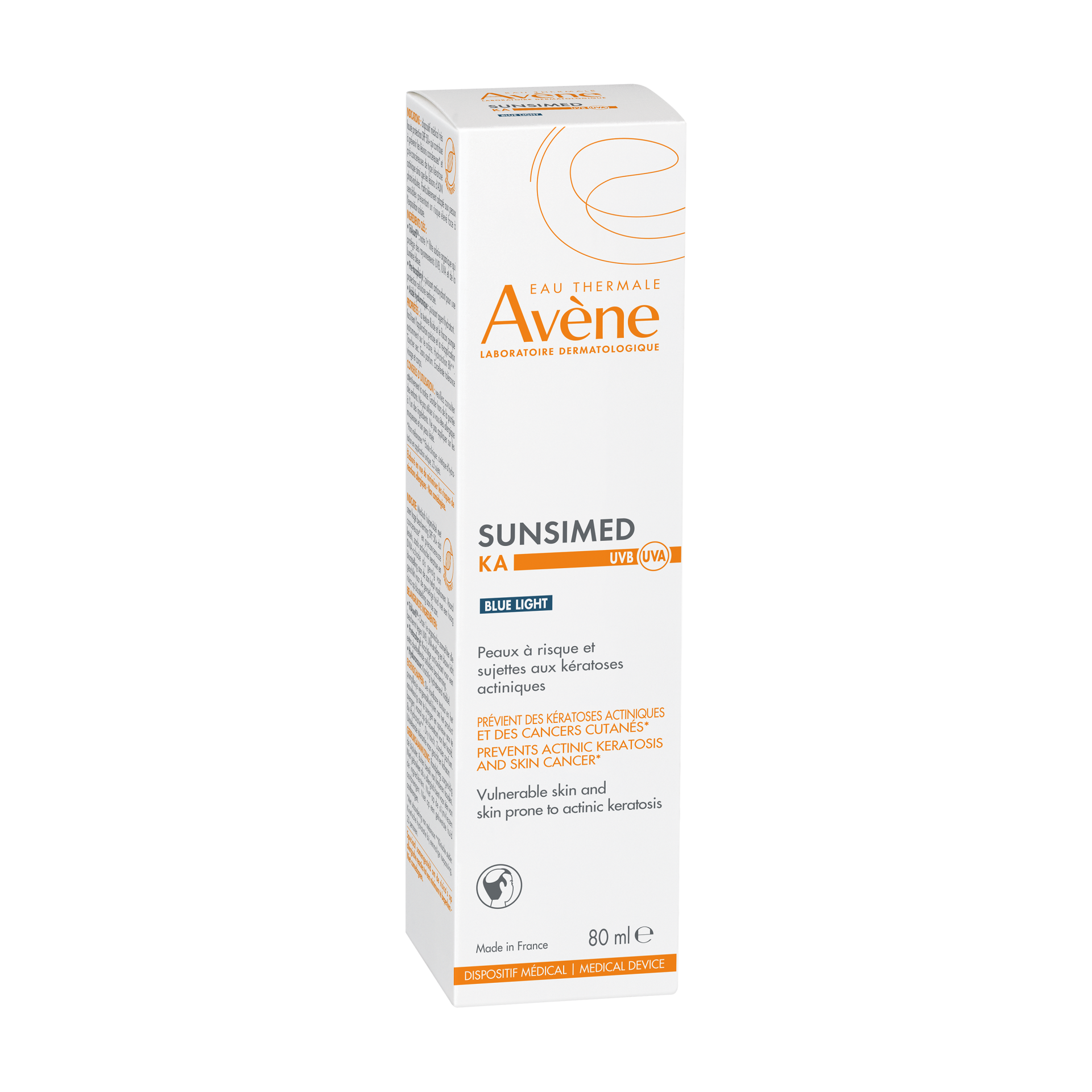 Avène SunsiMed KA medicinska zaščita pred soncem ZF50+, 80 ml