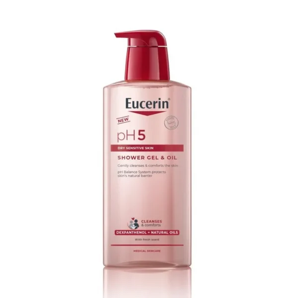 Eucerin pH5 oljni gel za prhanje, 400 ml