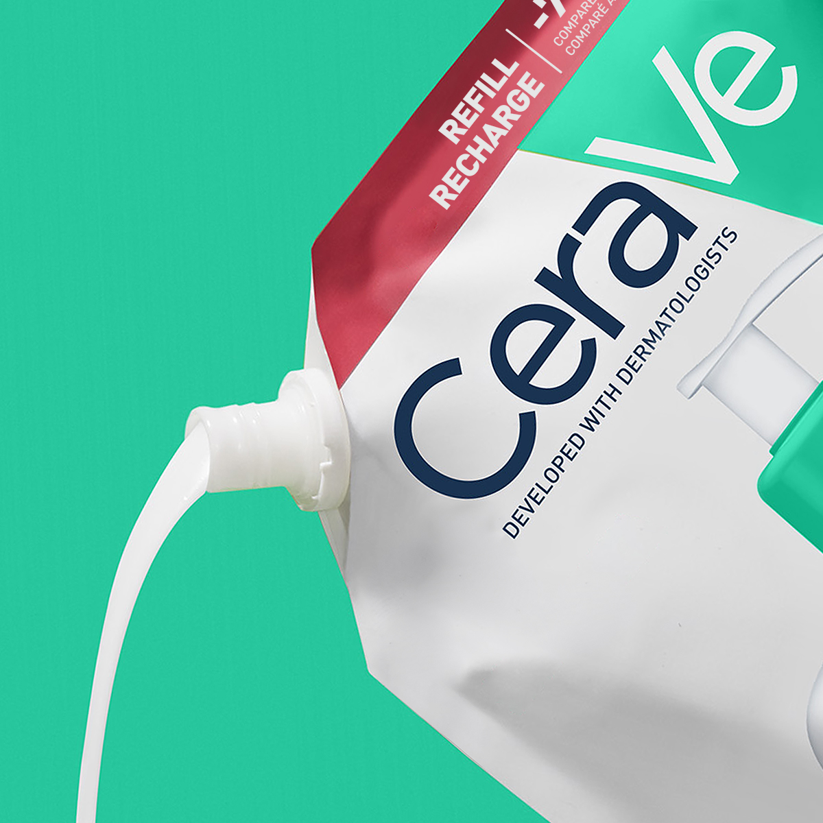 CeraVe Peneči čistilni gel za normalno do mastno kožo – refill, 473 ml
