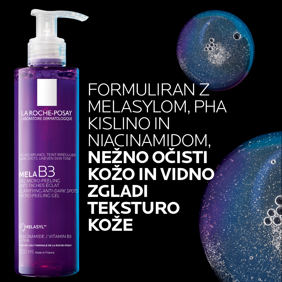 LRP Mela B3 mikro piling gel proti temnim lisam, 200 ml
