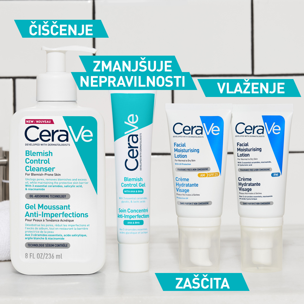 CeraVe čistilni gel za kožo nagnjeno k nepravilnostim, 473 ml