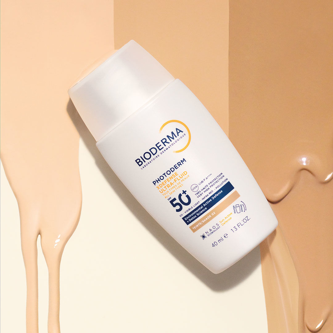 Bioderma Photoderm Xdefense Ultra obarvan fluid za zaščito pred soncem ZF50+ (odtenek 02), 40 ml