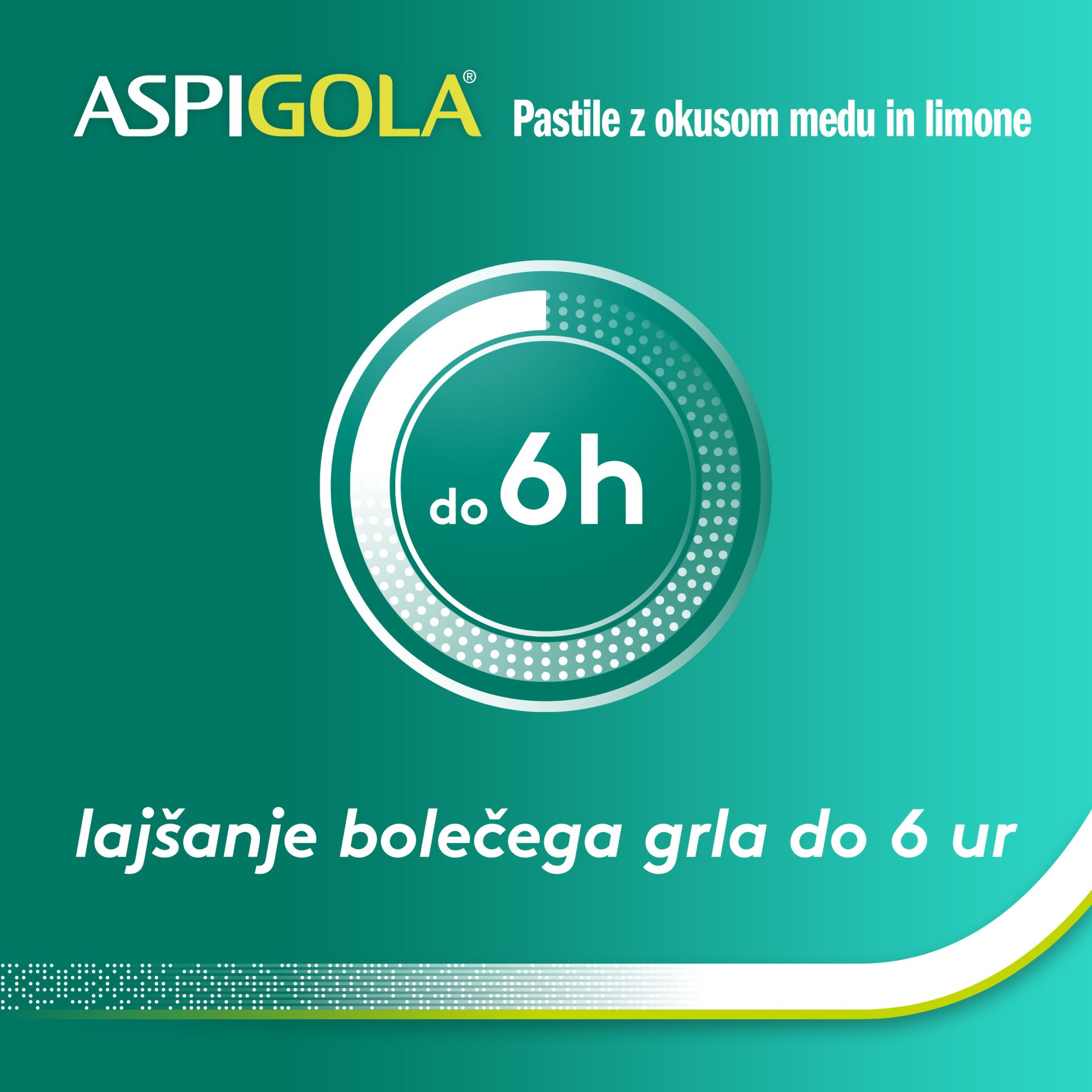 Aspigola 8,75 mg pastile z okusom medu in limone, 16 pastil