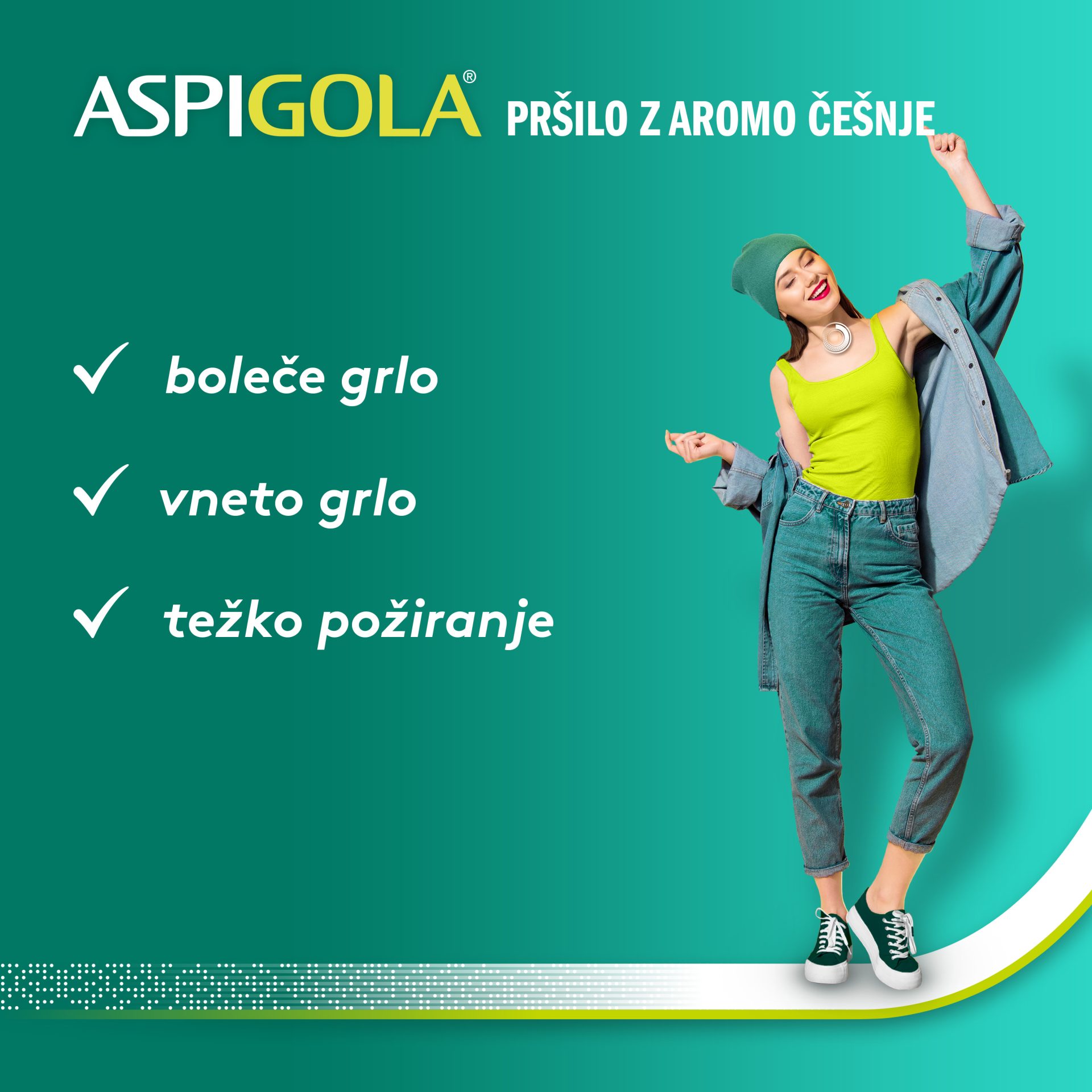 Aspigola 8,75 mg/odmerek oralno pršilo – raztopina, 15 ml
