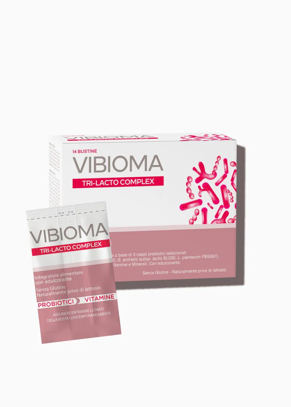 Vibioma Vidermina Tri-Lacto Complex vrečke, 14 x 3 g