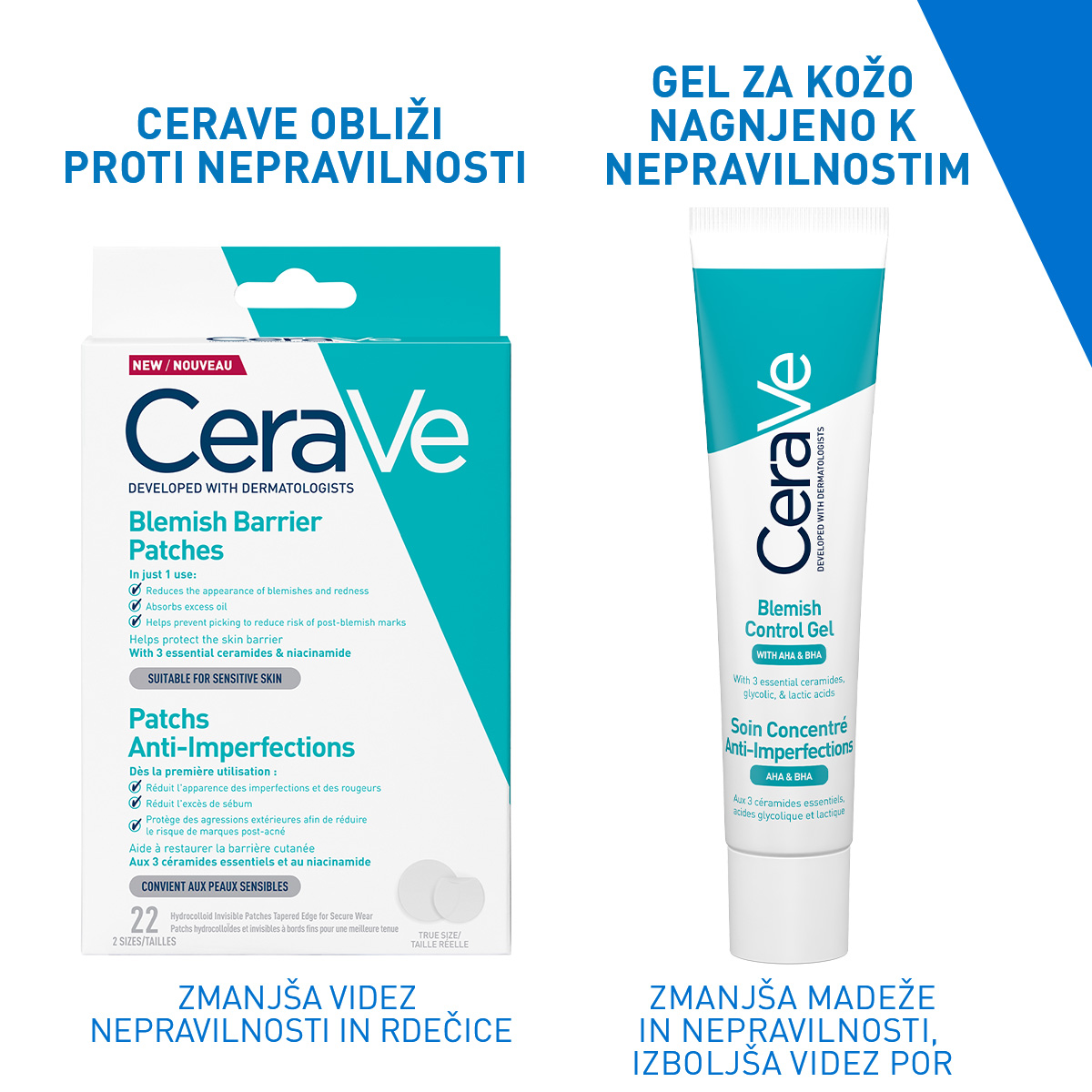 CeraVe obliži proti nepravilnostim, 22 obližev
