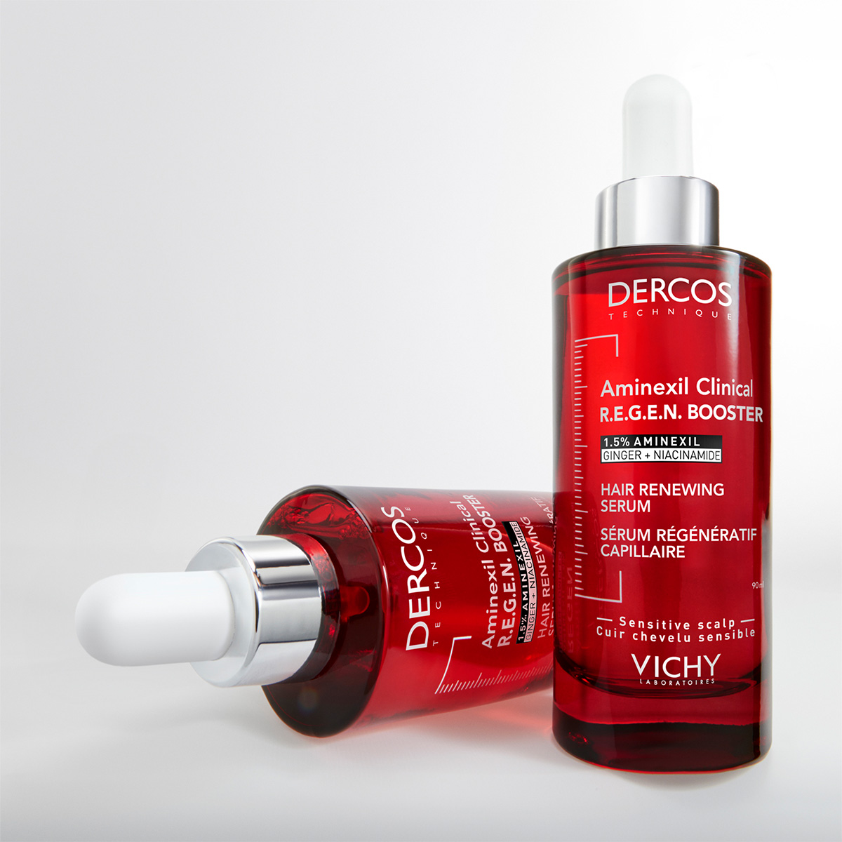 Vichy Dercos Aminexil Clinical R.E.G.E.N. booster serum za obnovo las, 90 ml