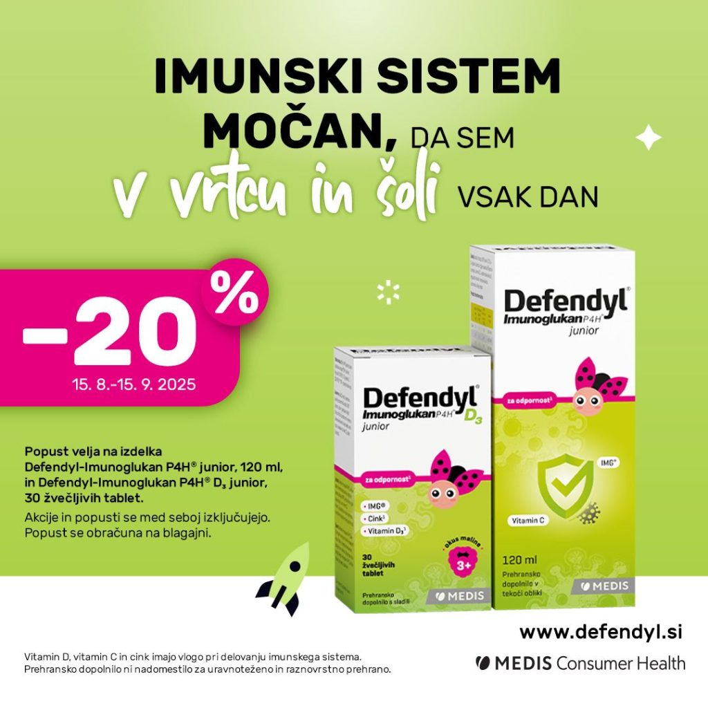 Defendyl imunoglukan žvečljive tablete in sirup >> 20% ugodneje
