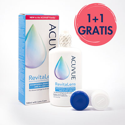 Acuvue RevitaLens Večnamenska razkuževalna raztopina za mehke kontaktne leče, 2 x 100 ml