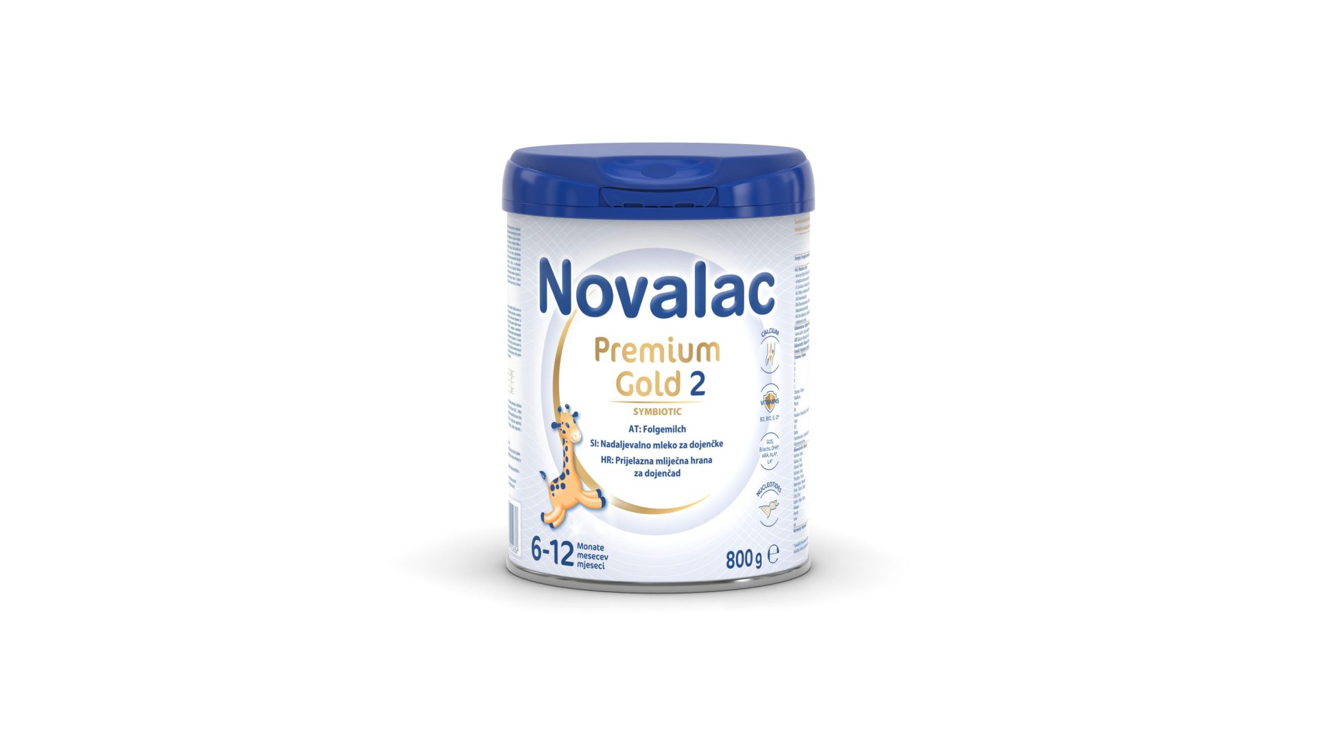 Novalac Premium Gold 2 nadaljevalno mleko za dojenčke, 800 g