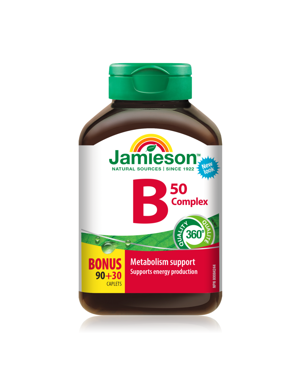 Jamieson B kompleks 50 mg tablete z okusom mentola, 120 tablet