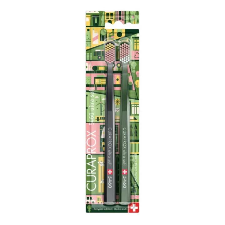 Curaprox CS 5460 ultra soft zobna ščetka Recycled Edition, 2 zobni ščetki