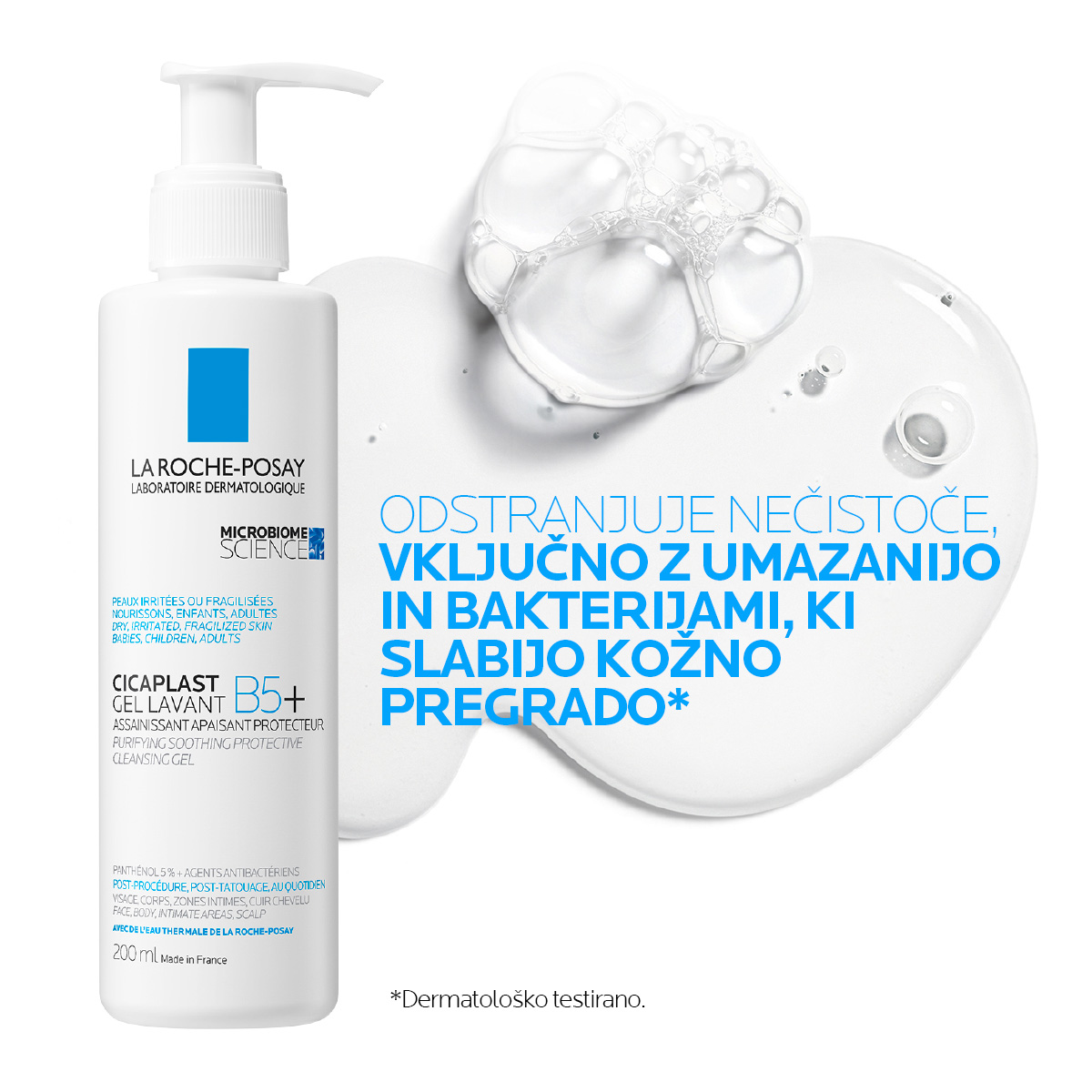 LRP Cicaplast Gel Lavant B5+ umirjevalni in zaščitni gel za vsakodnevno umivanje, 200 ml