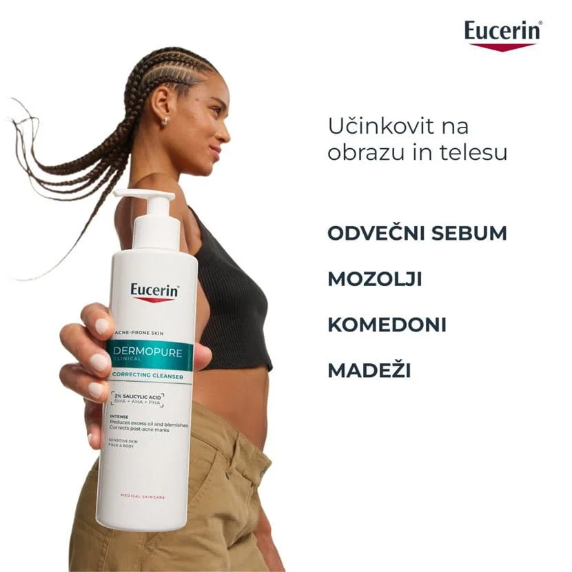 Eucerin DermoPure Clinical obnovitveni čistilni gel, 400 ml