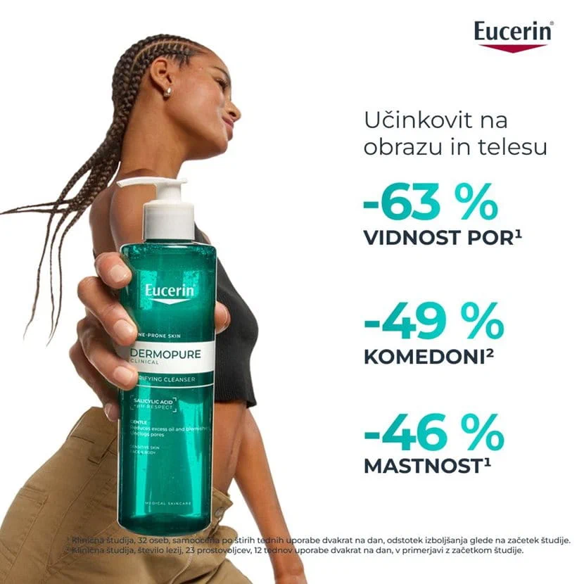 Eucerin DermoPure Clinical čistilni gel, 400 ml