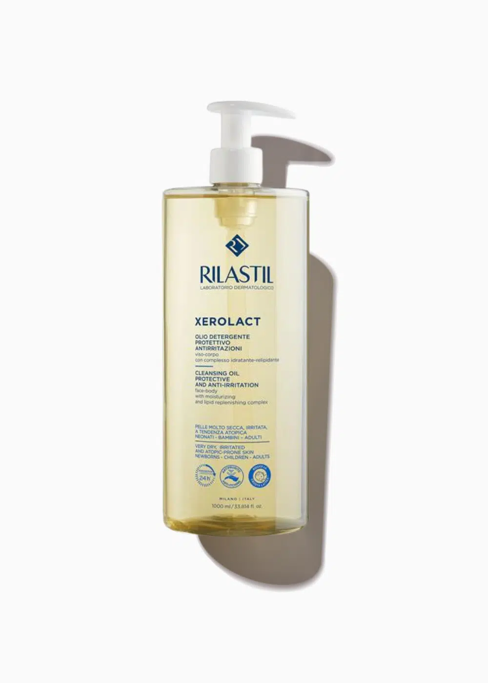 Rilastil Xerolact čistilno olje, 1000 ml
