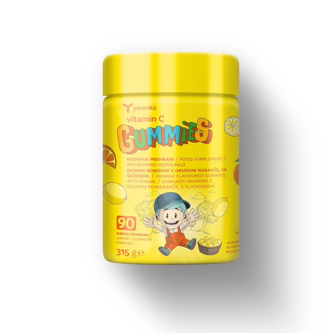 Yasenka Vitamin C gummies, 90 gumijastih bonbonov