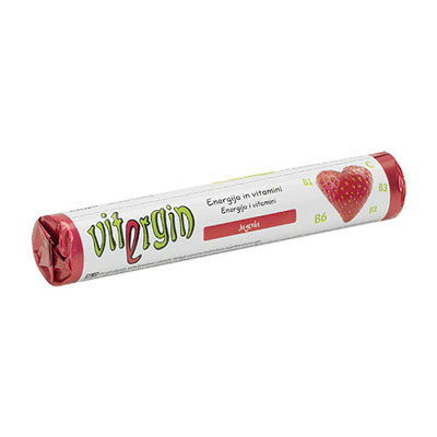 Vitergin sadni bonbon z vitamini – jagoda, 32 g