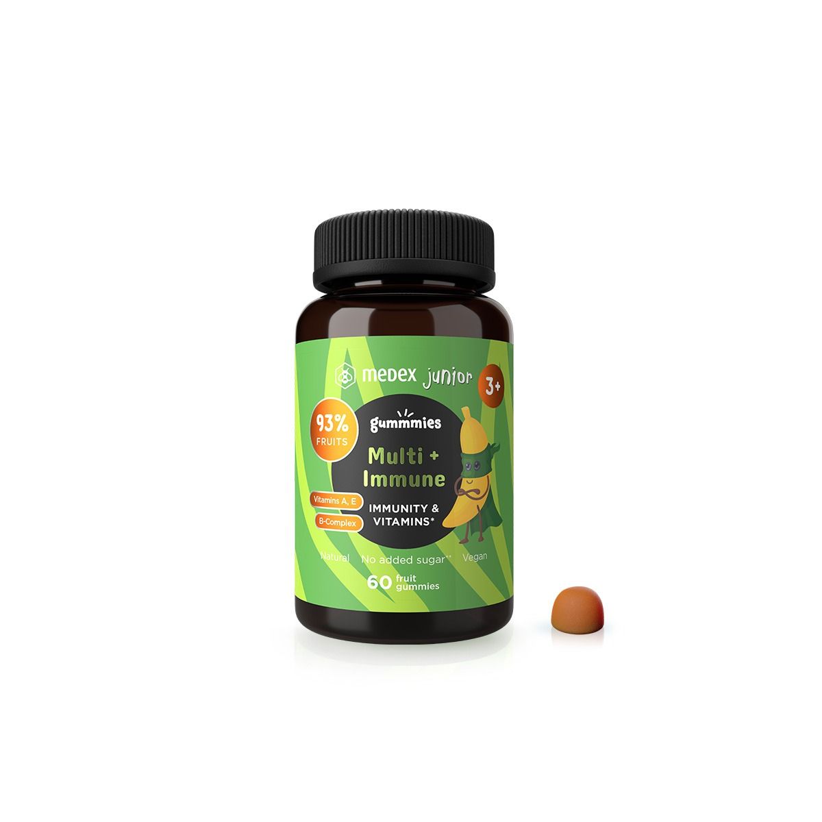 Medex Multi + Immune Junior sadni bonboni, 60 bonbonov