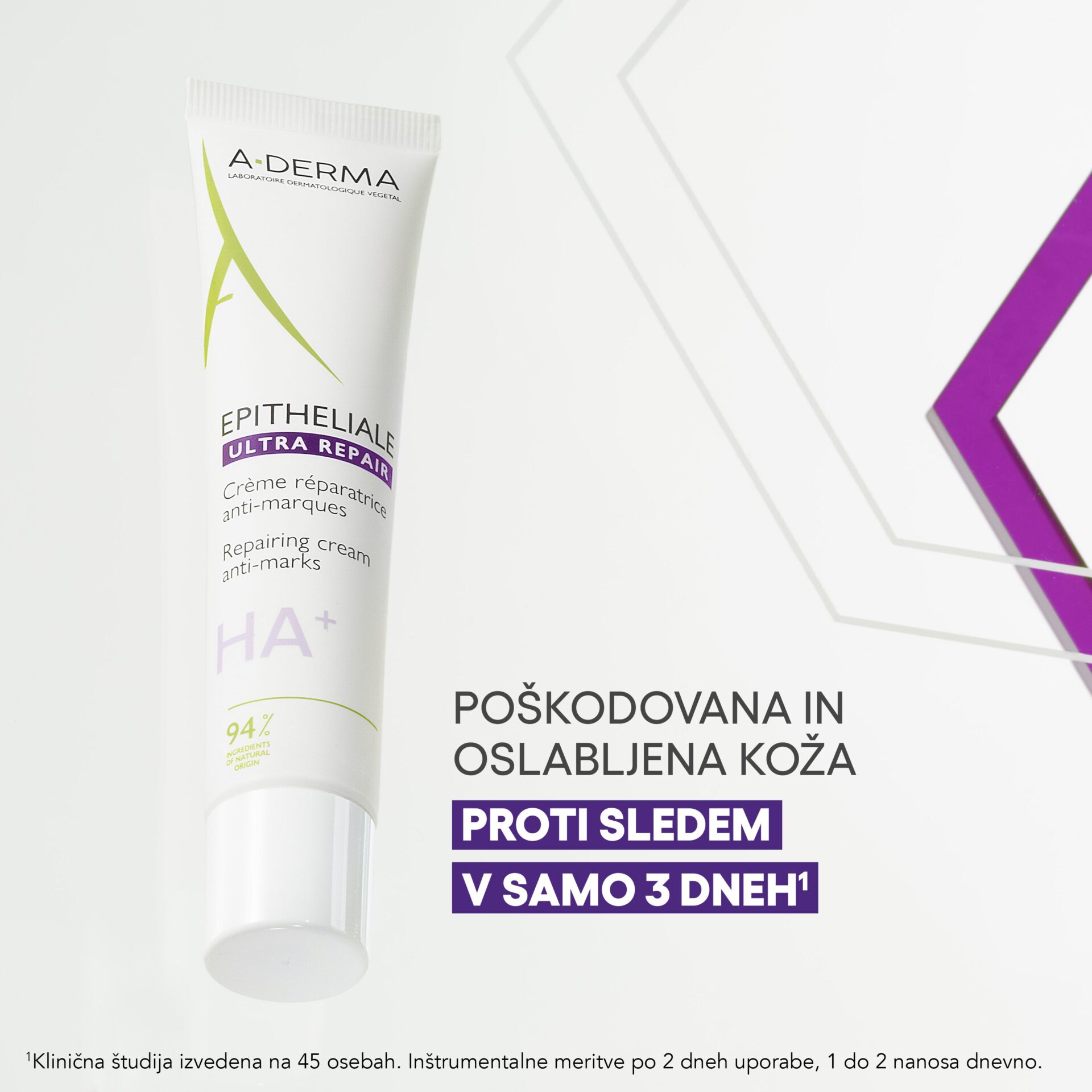 A-Derma Epithelial Ultra Repair obnavljajoča krema proti sledem, 40 ml