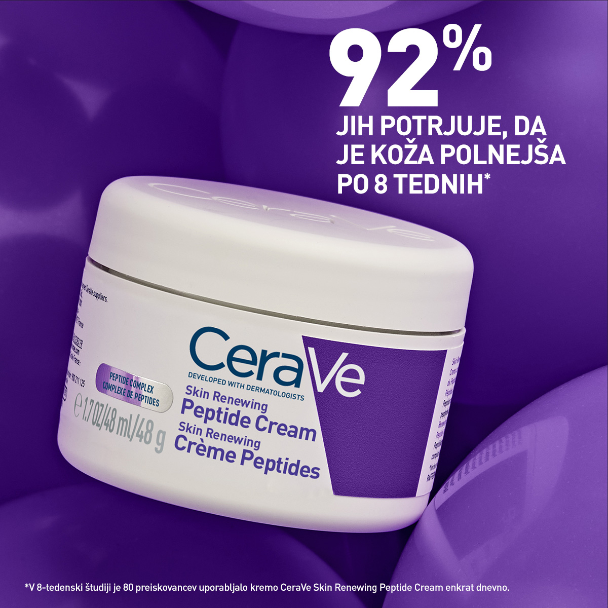 CeraVe obnovitvena krema s peptidnim kompleksom, 48 ml