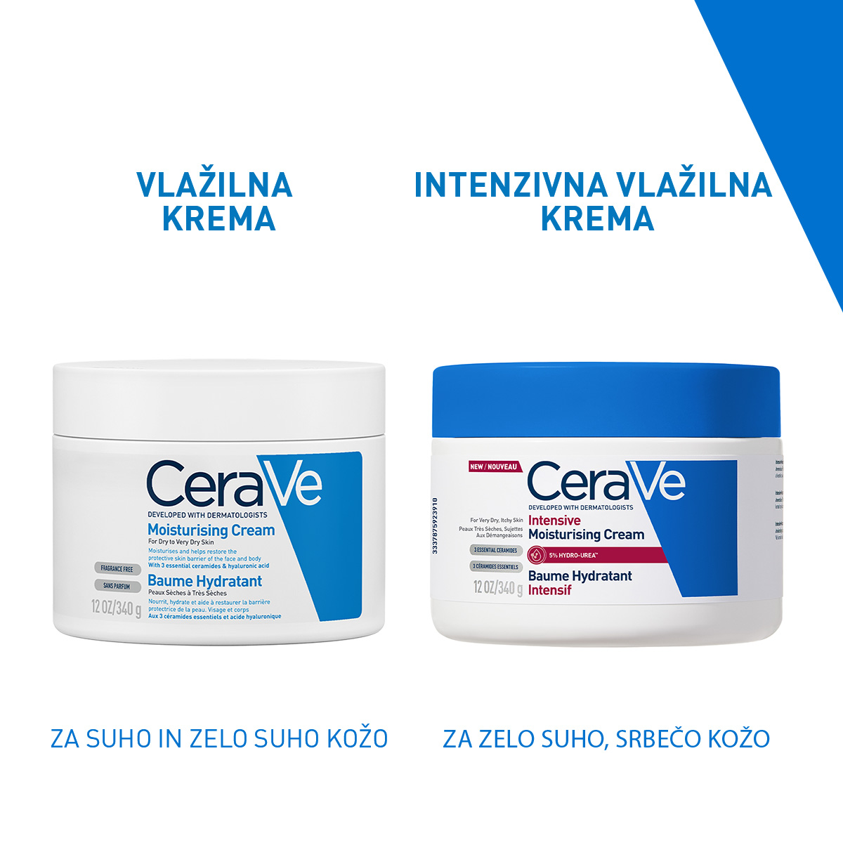 CeraVe intenzivna vlažilna krema s hydro-ureo, 340 g