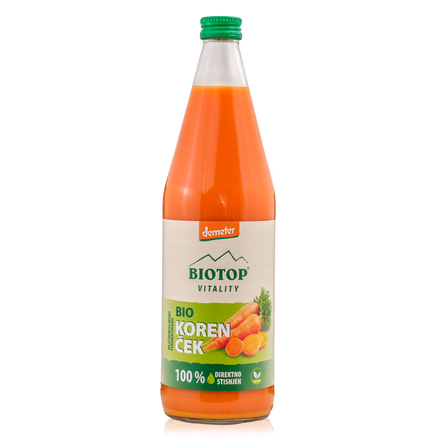 Biotop BIO korenčkov sok Demeter, 750 ml