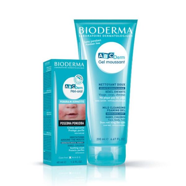 Bioderma ABCDerm paket – Péri-oral krema + Nežen gel