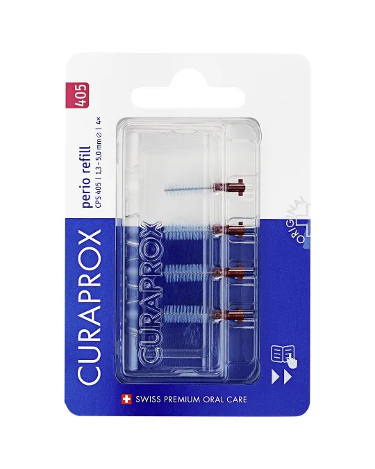 Curaprox CPS 405 perio, refill pakiranje, 4 medzobne ščetke
