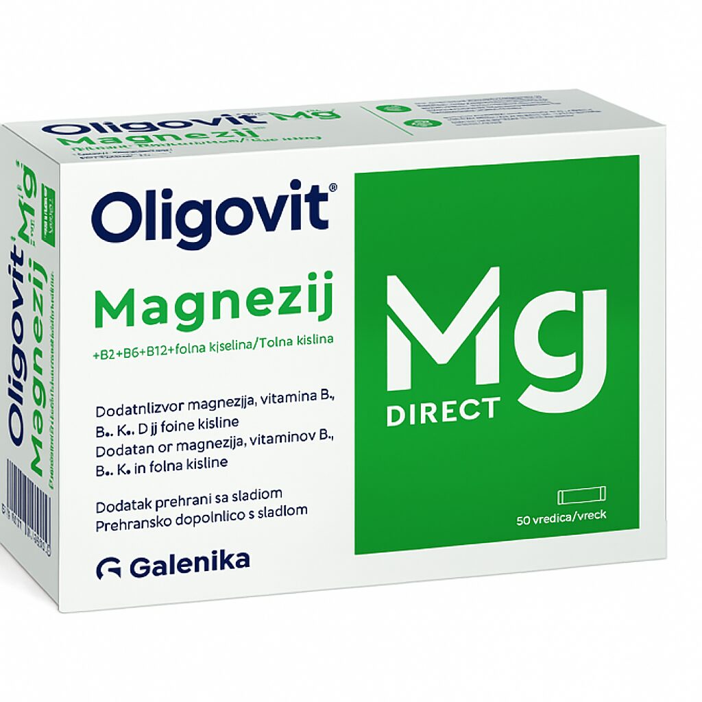 Galenika Oligovit Magnezij Direct prašek, 50 vrečk