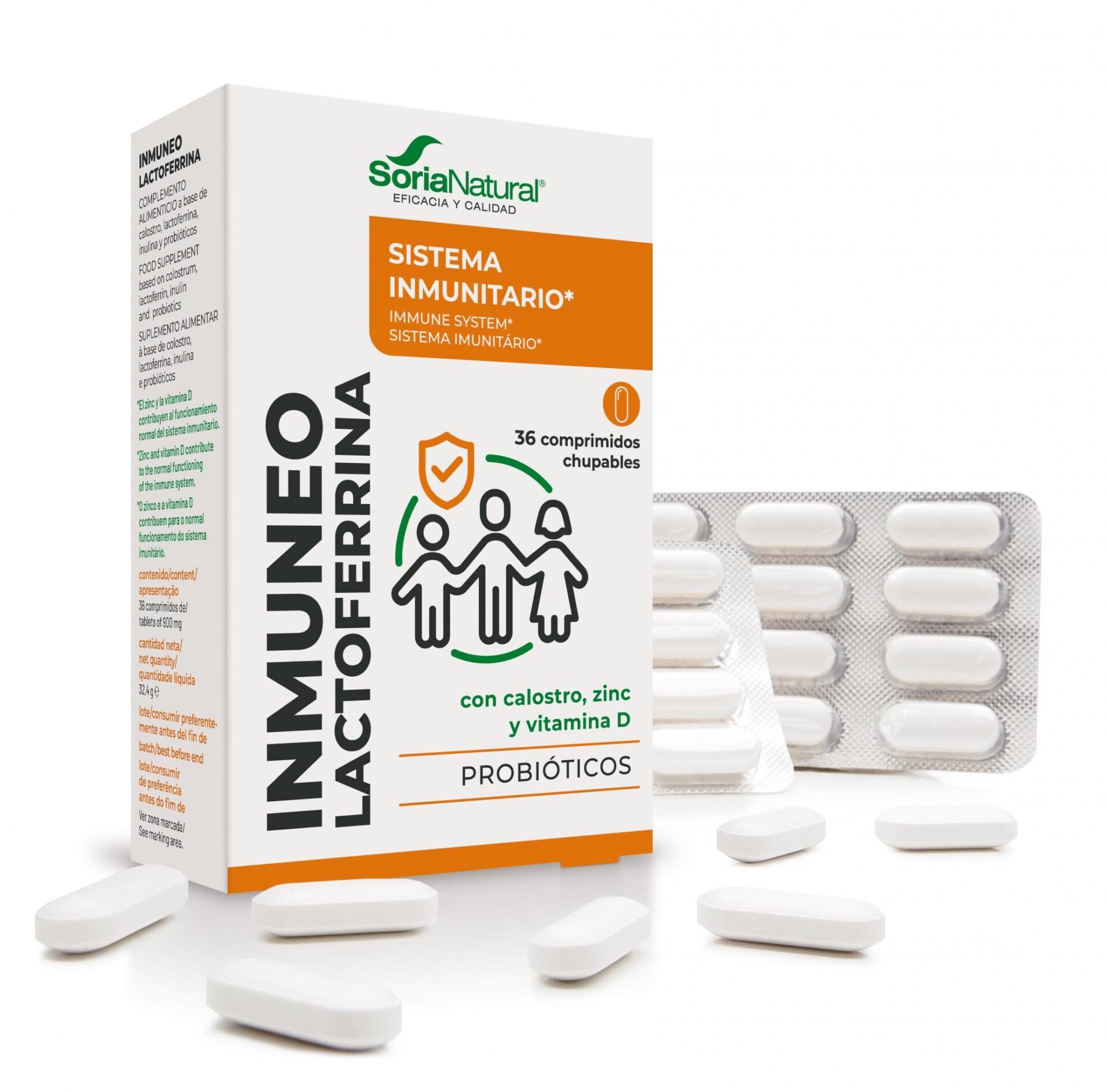 Soria Natural Inmuneo Laktoferin tablete, 36 tablet