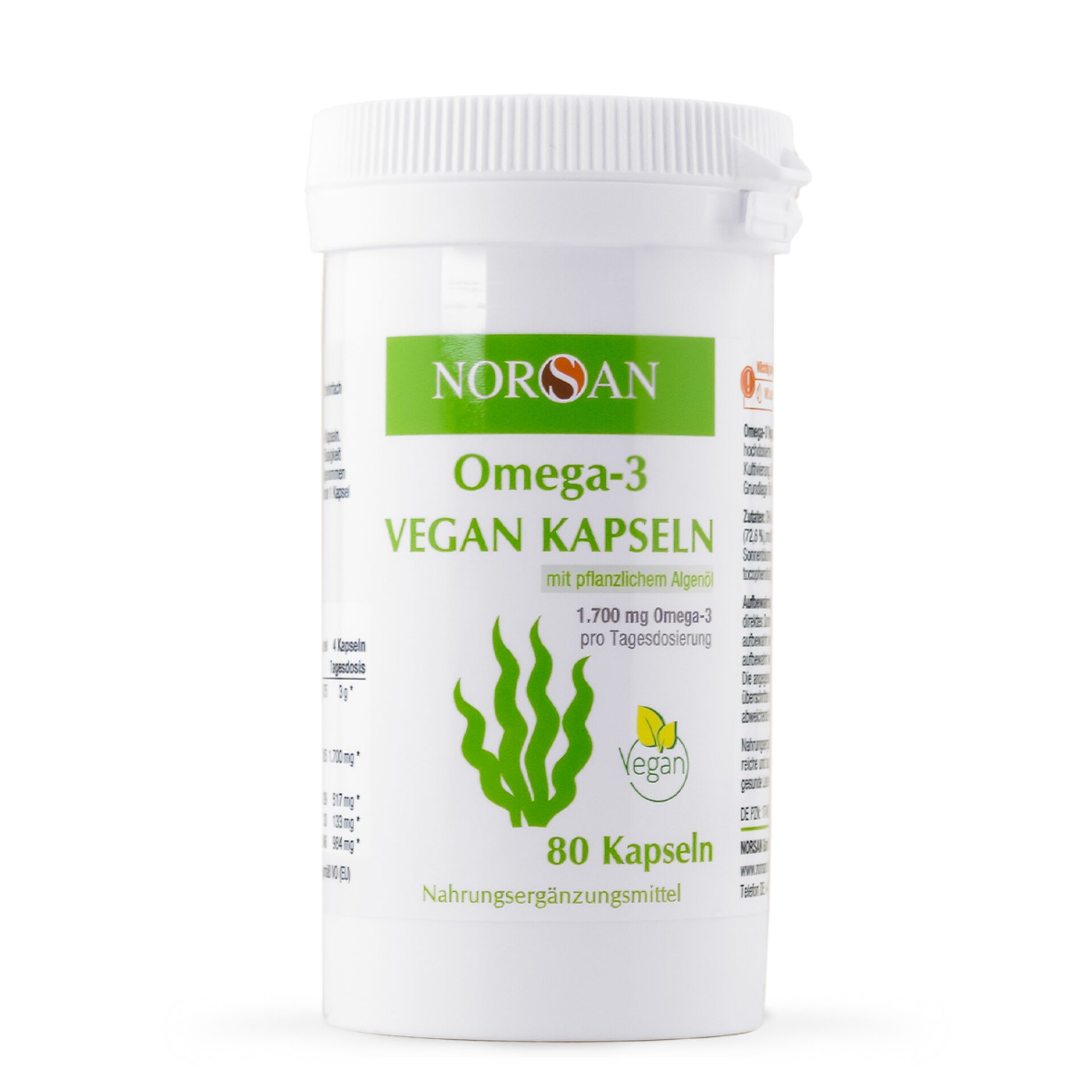 Norsan Omega-3 Vegan kapsule, 80 kapsul