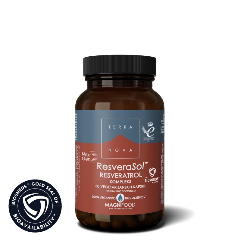 Terranova ResveraSol Resveratrol kompleks kapsule, 50 kapsul