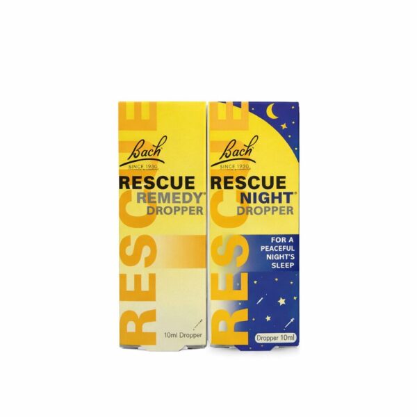 Bach Rescue dnevno-nočni paket – kapljice, 2×10 ml