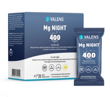 Valens Mg Night vrečke, 20 vrečk