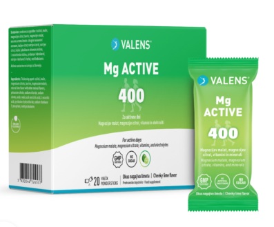 Valens Mg Active 400 vrečke, 20 vrečk