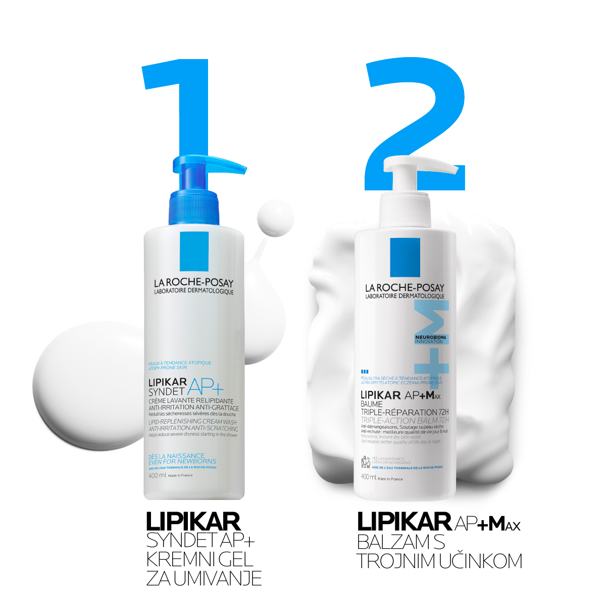 LRP Lipikar AP+Max balzam s trojnim delovanjem, 400 ml