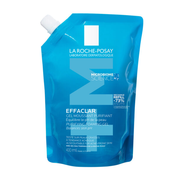 LRP Effaclar (+) M peneči čistilni gel – refill, 400 ml