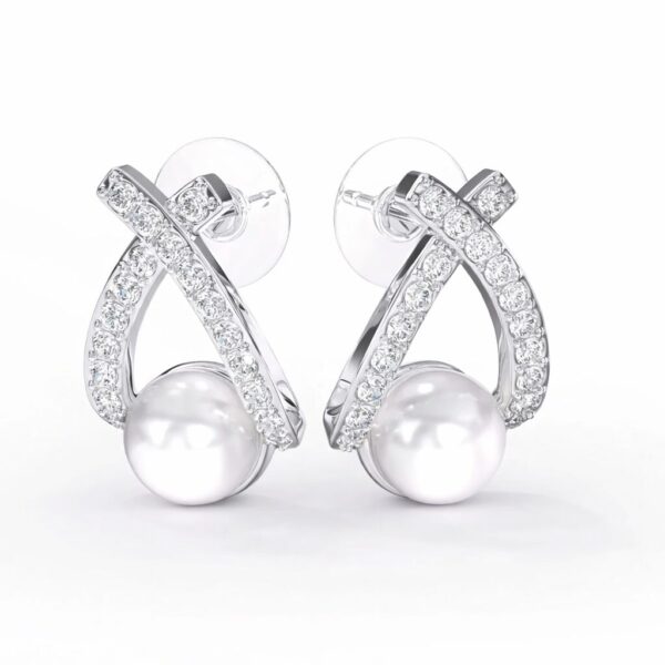 Biojoux uhani BJT361 Finlo srebrni, 1 par