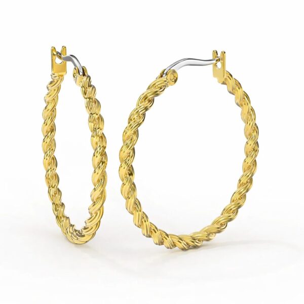 Biojoux uhani BJT379 Eldara zlat, 1 par